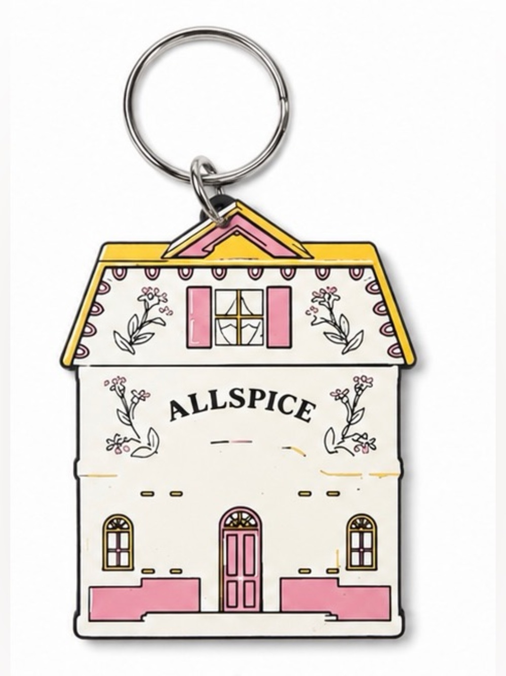2/$25 Lenox Spice Village Inspired Allspice House Keychain with Key Ring